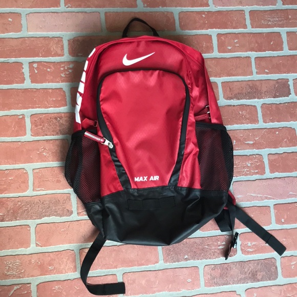 nike max air backpack red